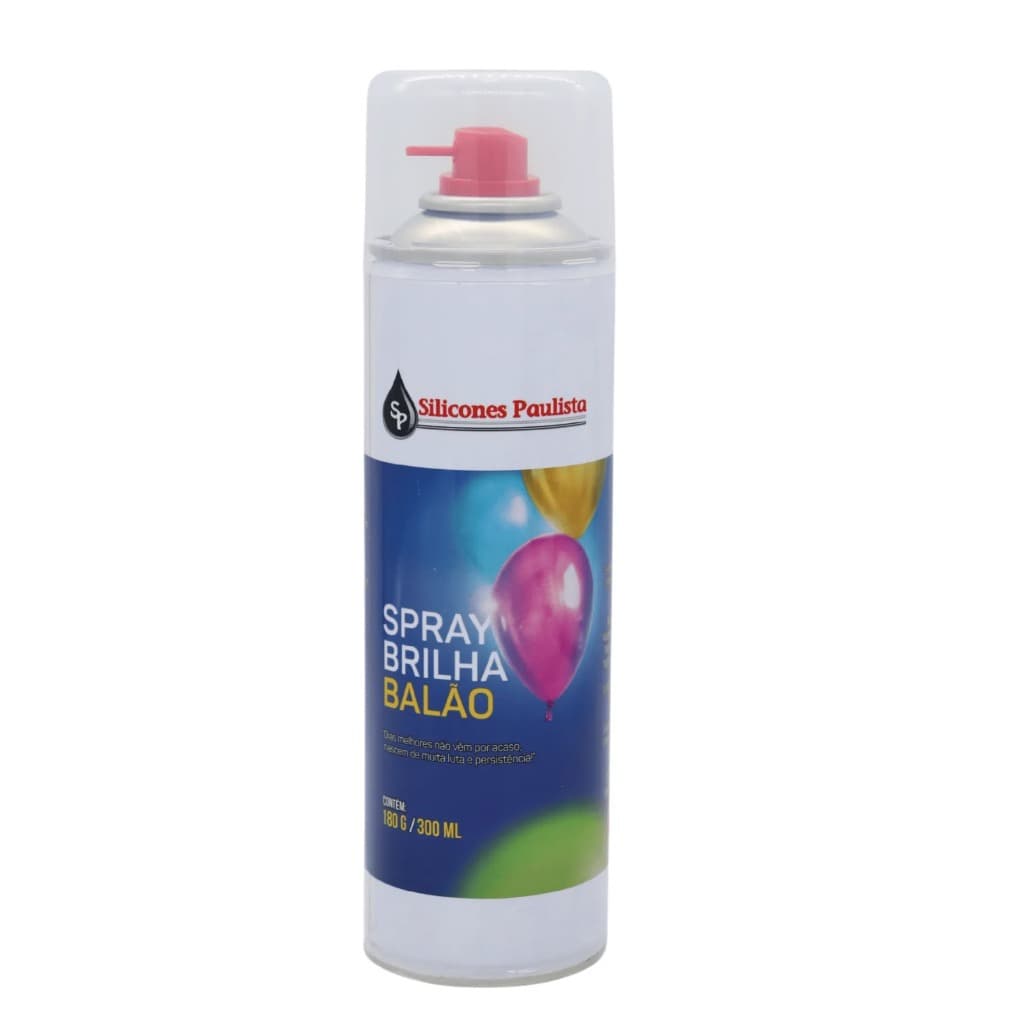 Spray Brilho Para Balão Silicone Paulista - 1 Unidade