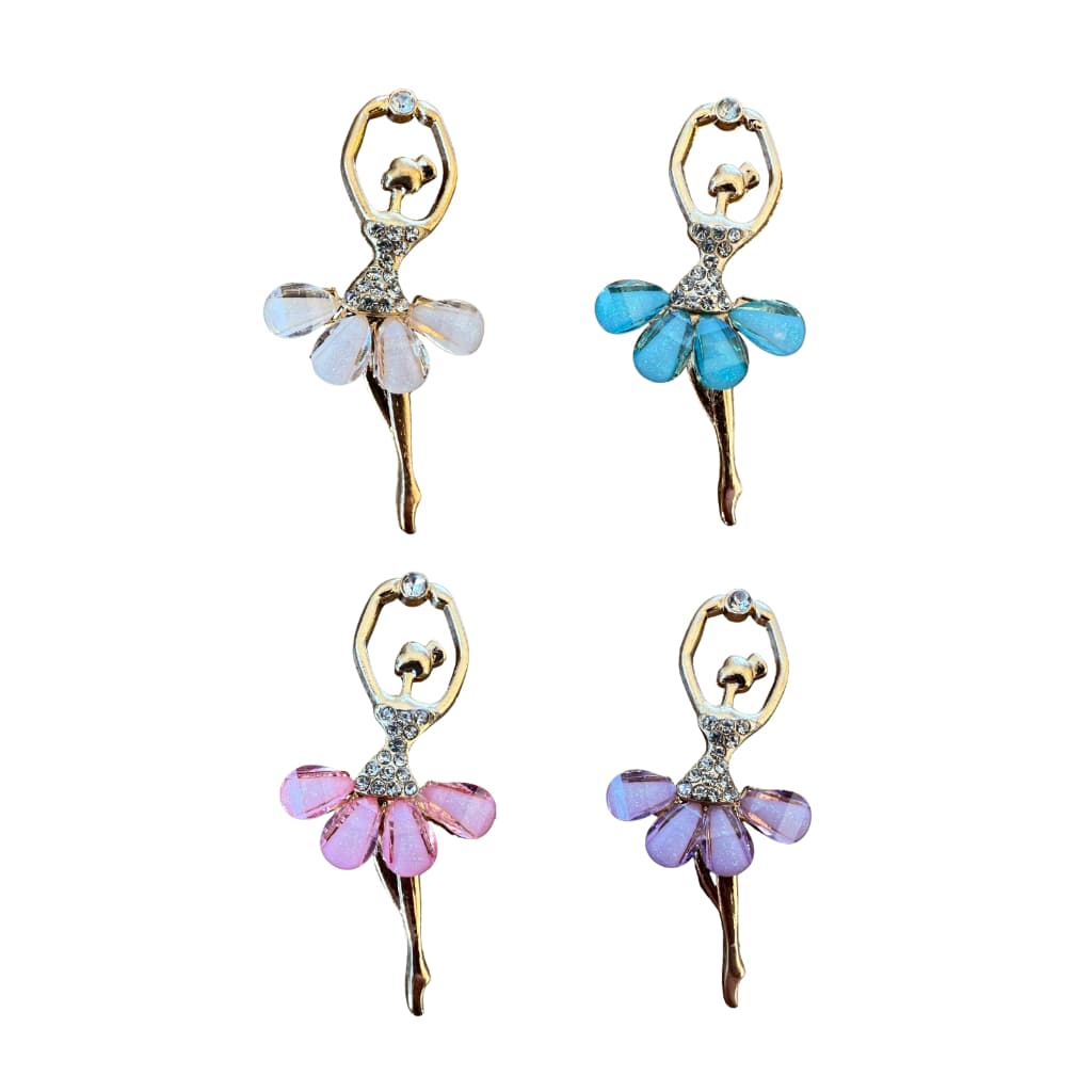 Aplique Bailarina Metal Strass Luxo Laços Artesanato 4pçs