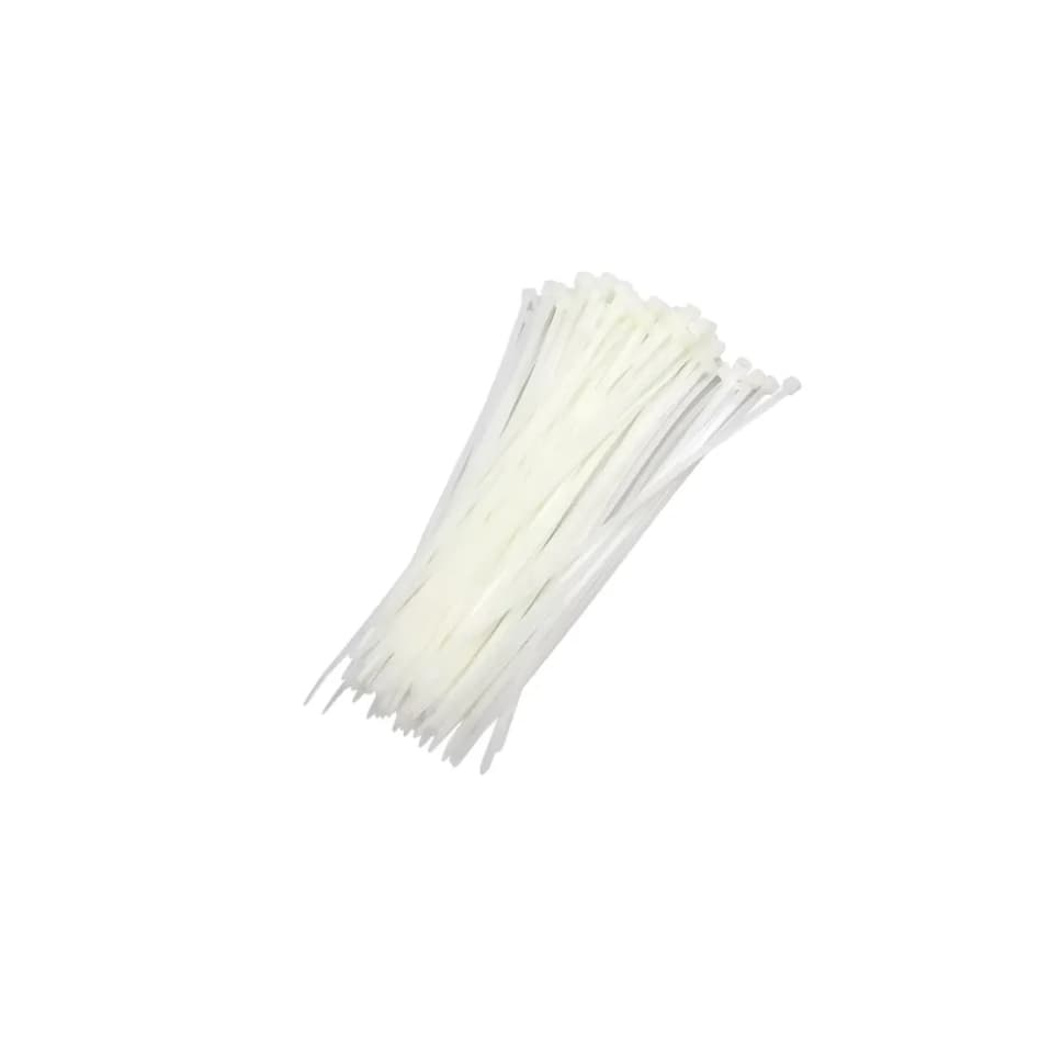 Abraçadeira plástica nylon 7mm x 500mm branca enforca gato