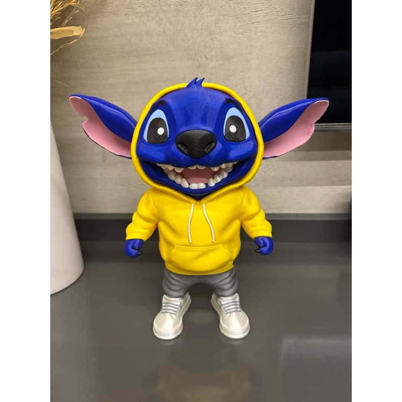 Boneco Stitch com Moletom Amarelo 30 cm – Decoração ou para Colecionar