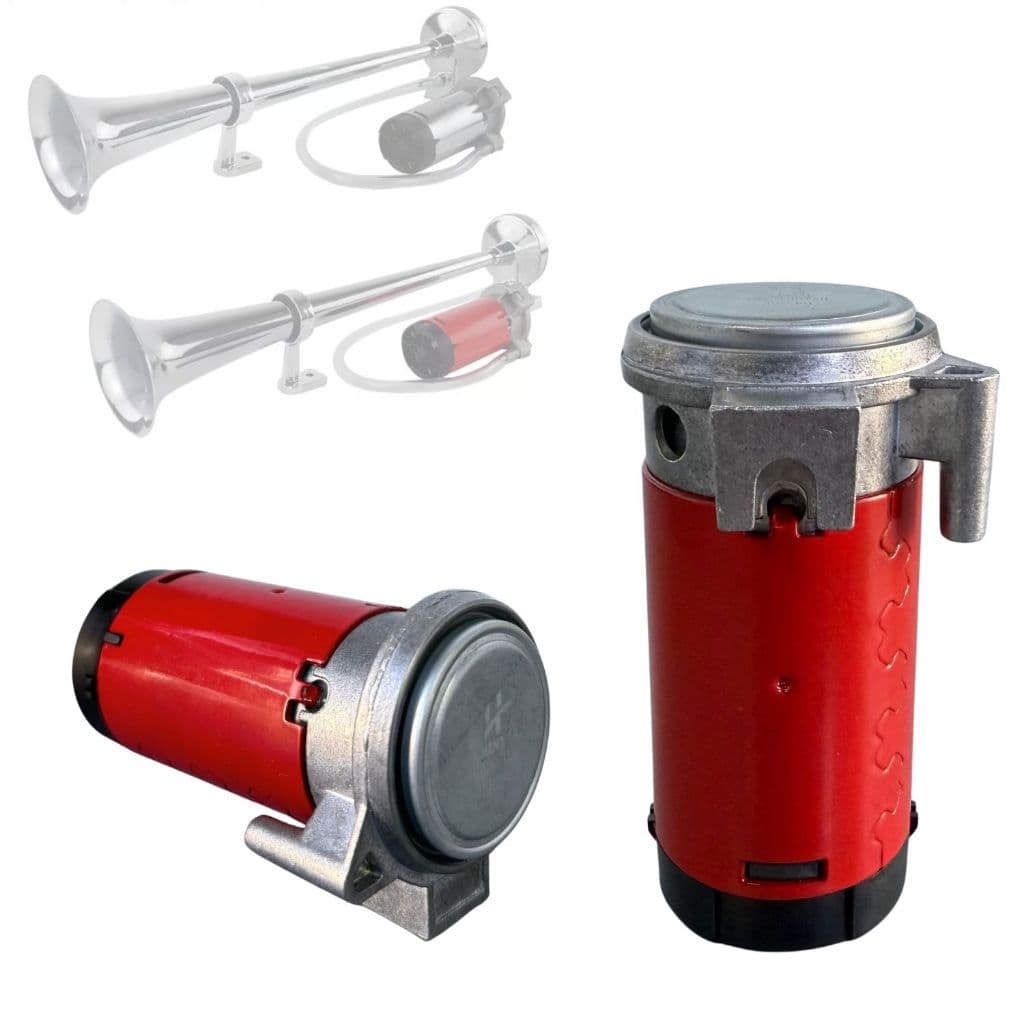 Compressor 12 Volts Para Buzina Ar Carro Van Barco Caminhão Moto Caminhonete Micro-Ônibus Trailer