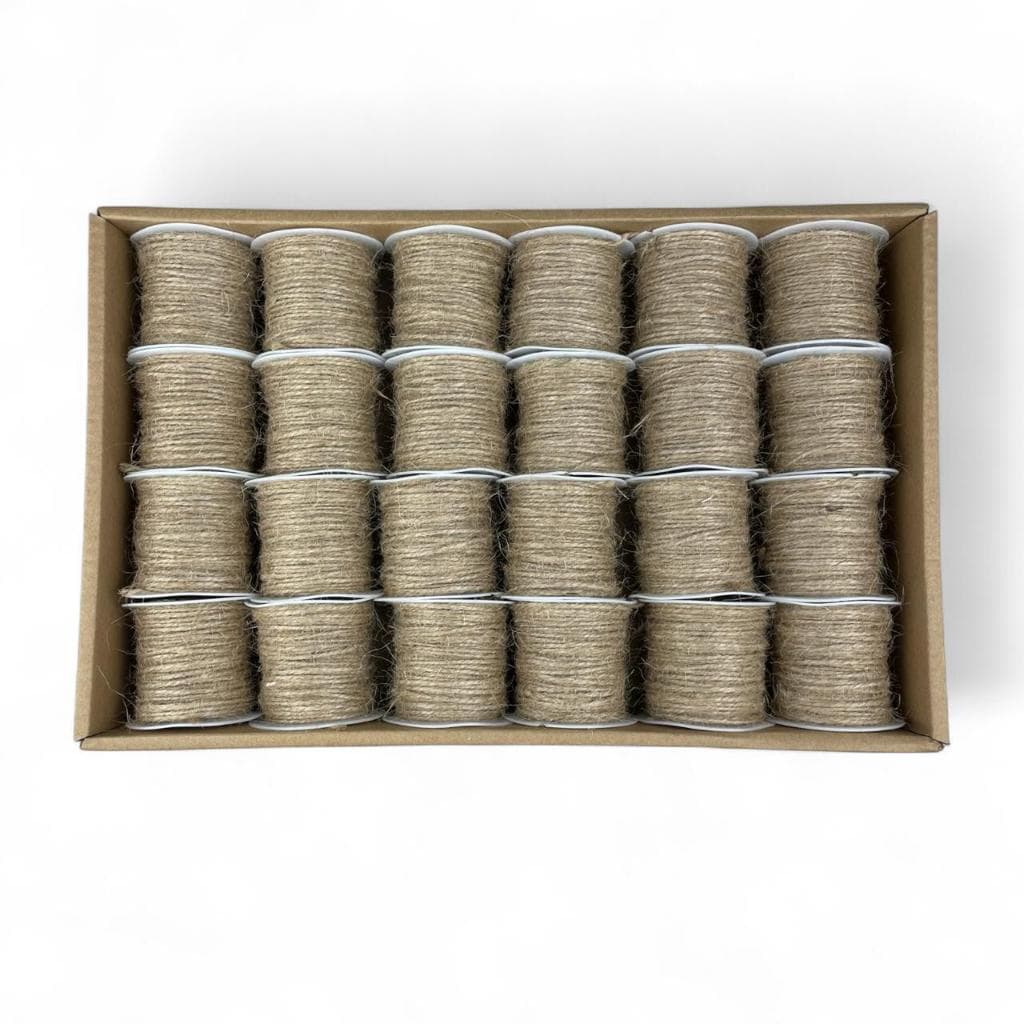 Fio De Juta Natural C/60 Metros Sisal Artesanato 6 rolos