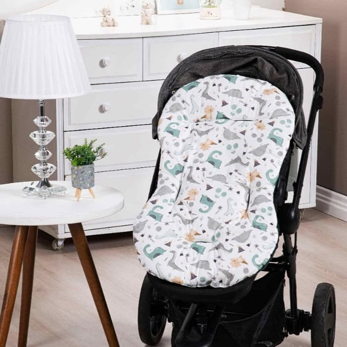 Colchonete Capa Forro  Dupla Face Super Macio para Carrinho Bebê 100% Algodão Várias Estampas