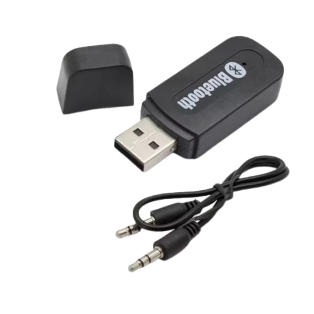 Adaptador Bluetooth Auxiliar com Cabo P2 x P2 – Receptor Bluetooth de Áudio P/ Som Automotivo