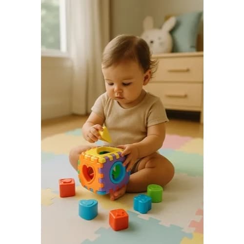 Cubo Didático Monta Desmonta Educativo Encaixar Crianças Bebê Presente Brinquedo
