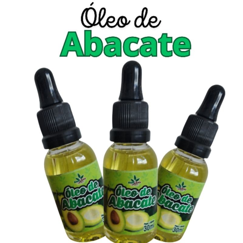 Óleo de Abacate 30ml Natural Puro Extrato Vegetal | Prensado a Frio