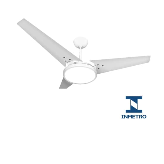 Ventilador Itacaré Branco Branco com Led Branco Frio 127V