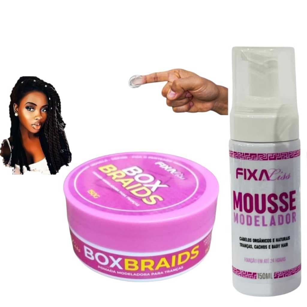 Kit 1un Pasta Modeladora pomada  150gr + 1un Mousse Modelador  150ml