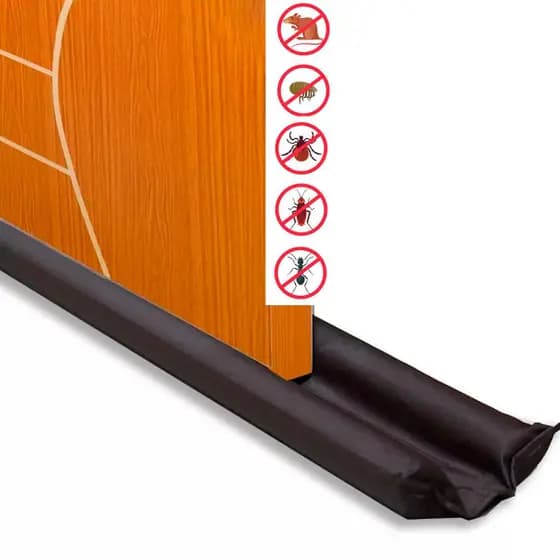 Veda Porta Protetor Rolinho Proteção Contra Insetos Sujeira Duplo - 70 80 e 90 cm