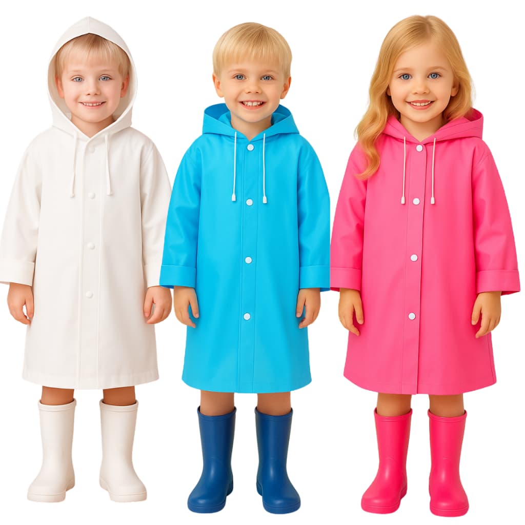 Capa de chuva infantil impermeável criança