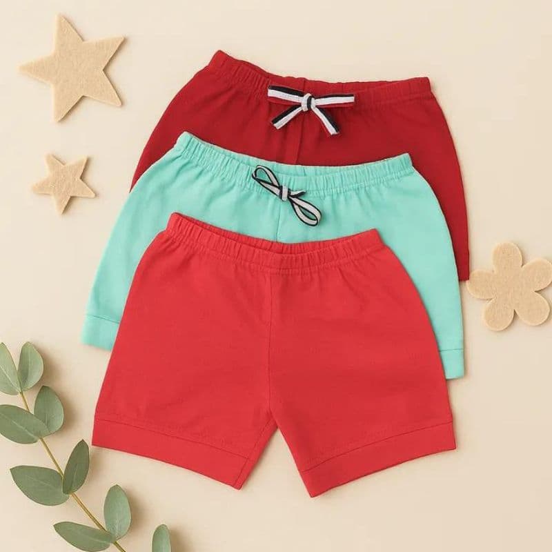 Kit com 3 short Baby veste até 6 meses