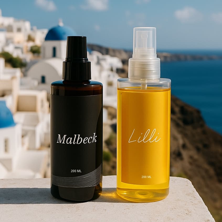 Fragrância Casal - Body Spray Malbeck e Body Spash Lilli 200ml Cada