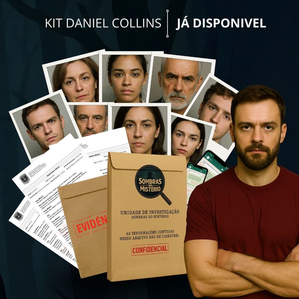 Jogo Sombras do Mistério: Caso Daniel Collins
