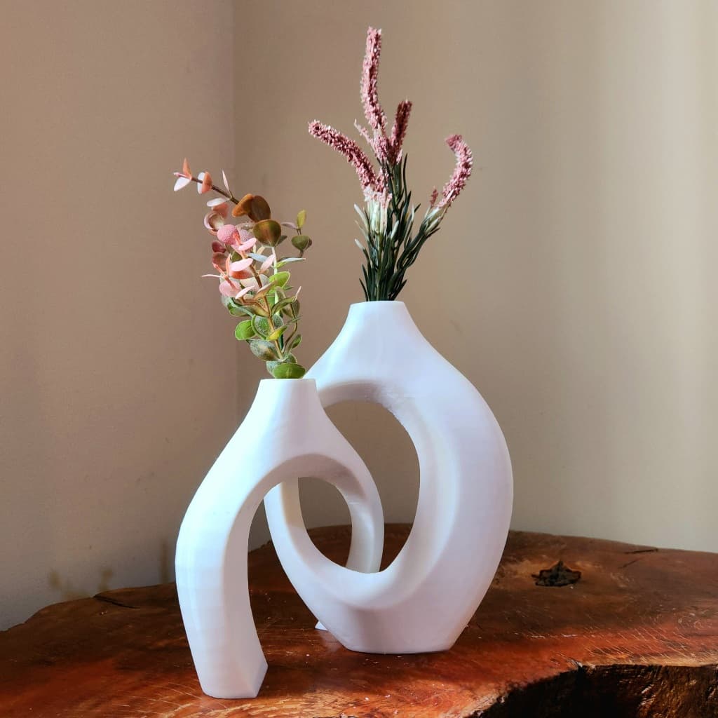 Enfeite Vasos Abraço – Enfeite de Mesa e Decoração para Sala, Elegante e Moderno