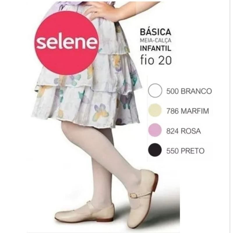 Meia-Calça Infantil Fio 20 Selene