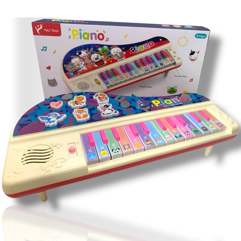 Piano animal Pianinho Infantil Teclado Musical Bebê com pezinhos