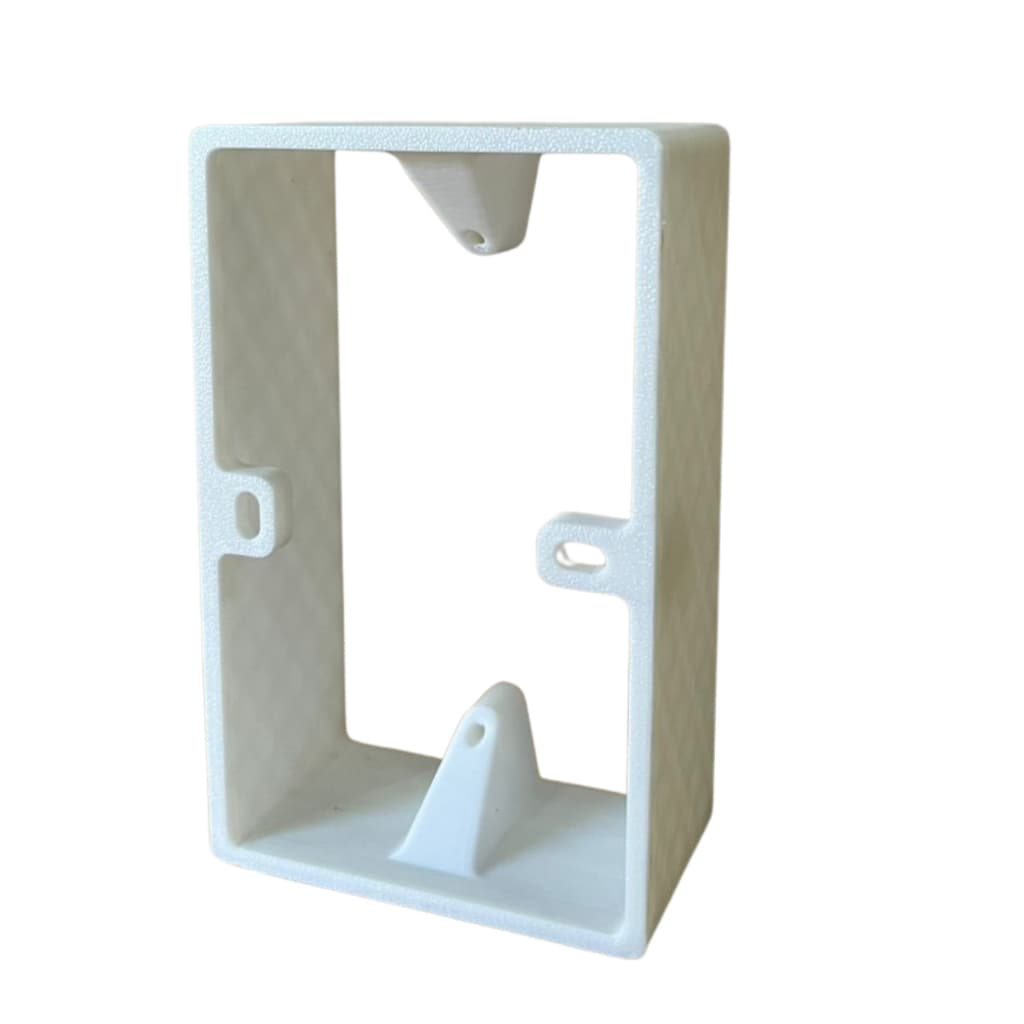 Caixa Sobrepor Branca 4x2 Adaptador Interruptor Inteligente