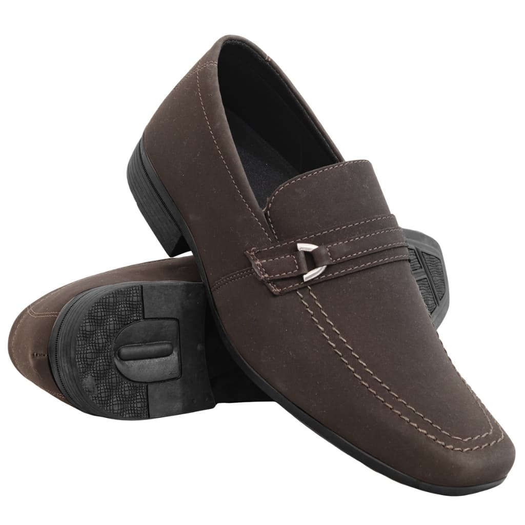 Sapato Social Masculino Nobuck Elegante Bico Quadrado Ideal Para Casamento