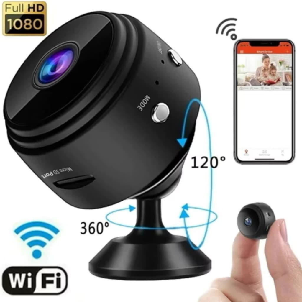 Câmera Espiã A9 1080p Full HD, Descreta com gravação automaticamente quando detecta movimento
