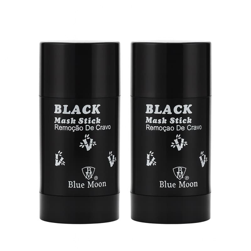 Máscara Facial  Black bastão Blue Moon kit 2 pecas Removedora de Cravos, Limpeza Profunda, Controle de Oleosidade,