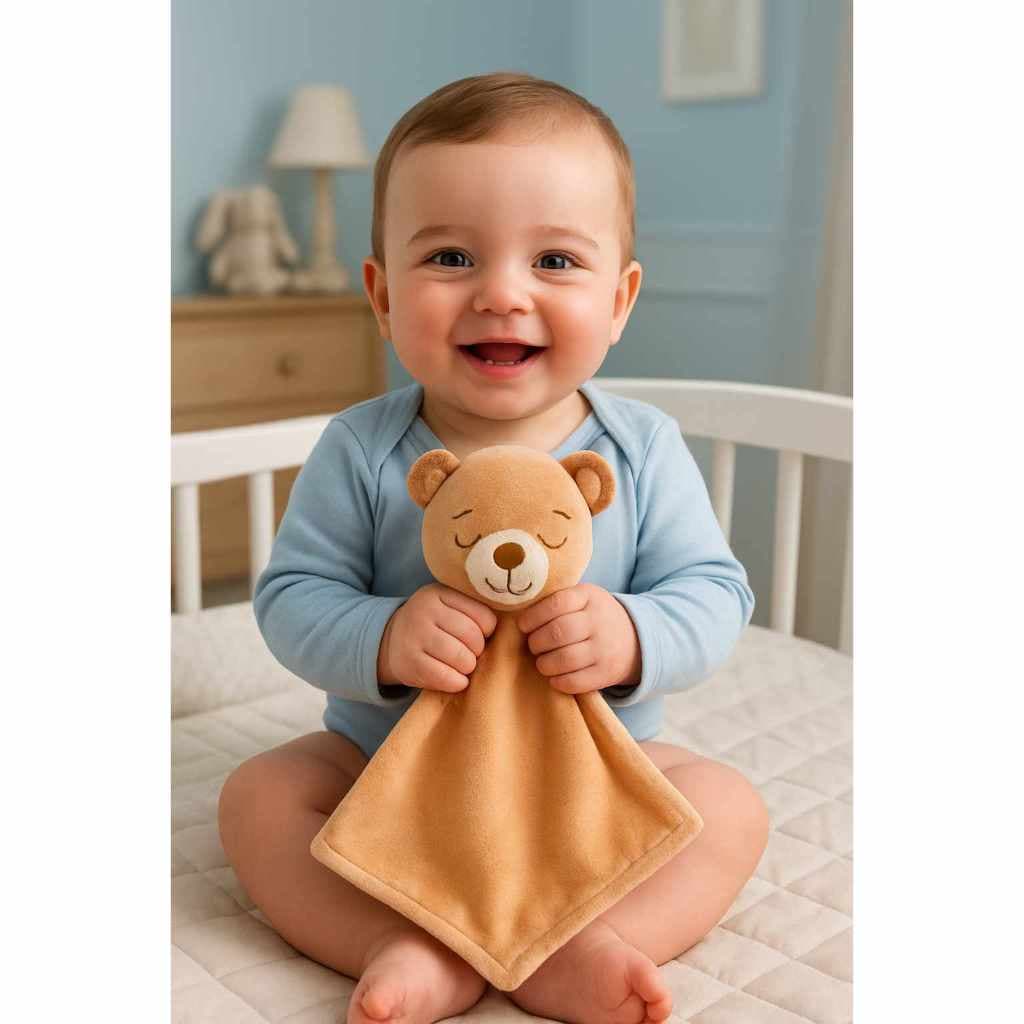 Naninha bebê  MENINO, ursinho, mantinha, pelúcia, manta, soninho, maternidade