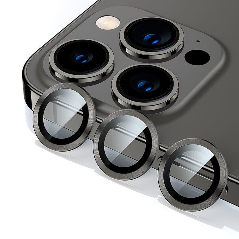 Kit Película Lente Câmera Lisa Ou Brilho Diamante Compatível Com iphone 11 12 13 14 15 16 Pro Max
