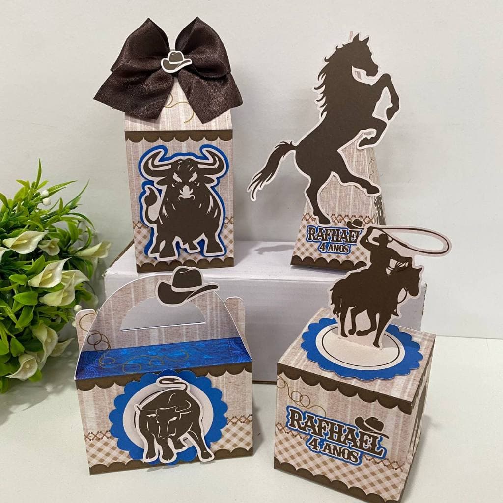 kit festa Peão Boiadeiro / Personalizados cavalo / caixa milk / festa personalizada