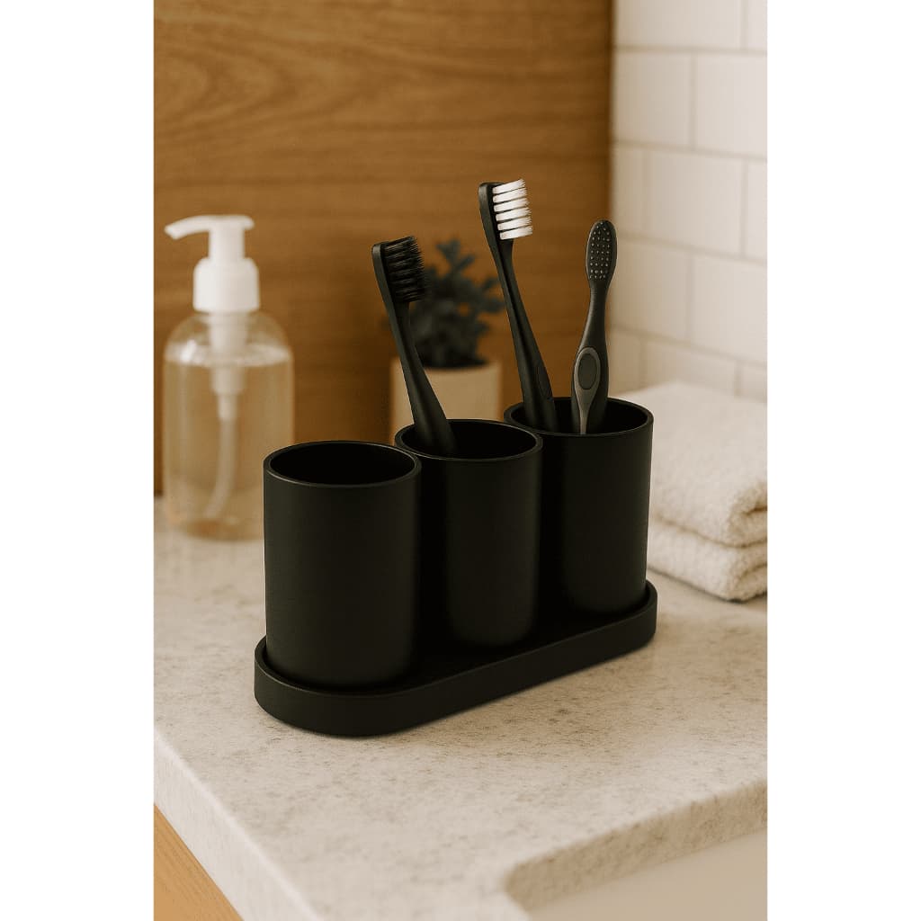 Porta Escova Dentes liso Elegante Design Minimalista organizador banheiro bandeja brinde