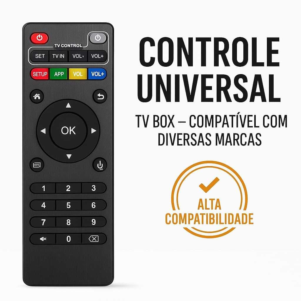 Controle Para Tv Smart Infravermelho Box 4K