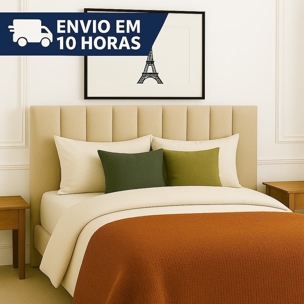 Cabeceira De Cama Modular 45x20cm Box Casal Solteiro Completo - ENVIO IMEDIATO