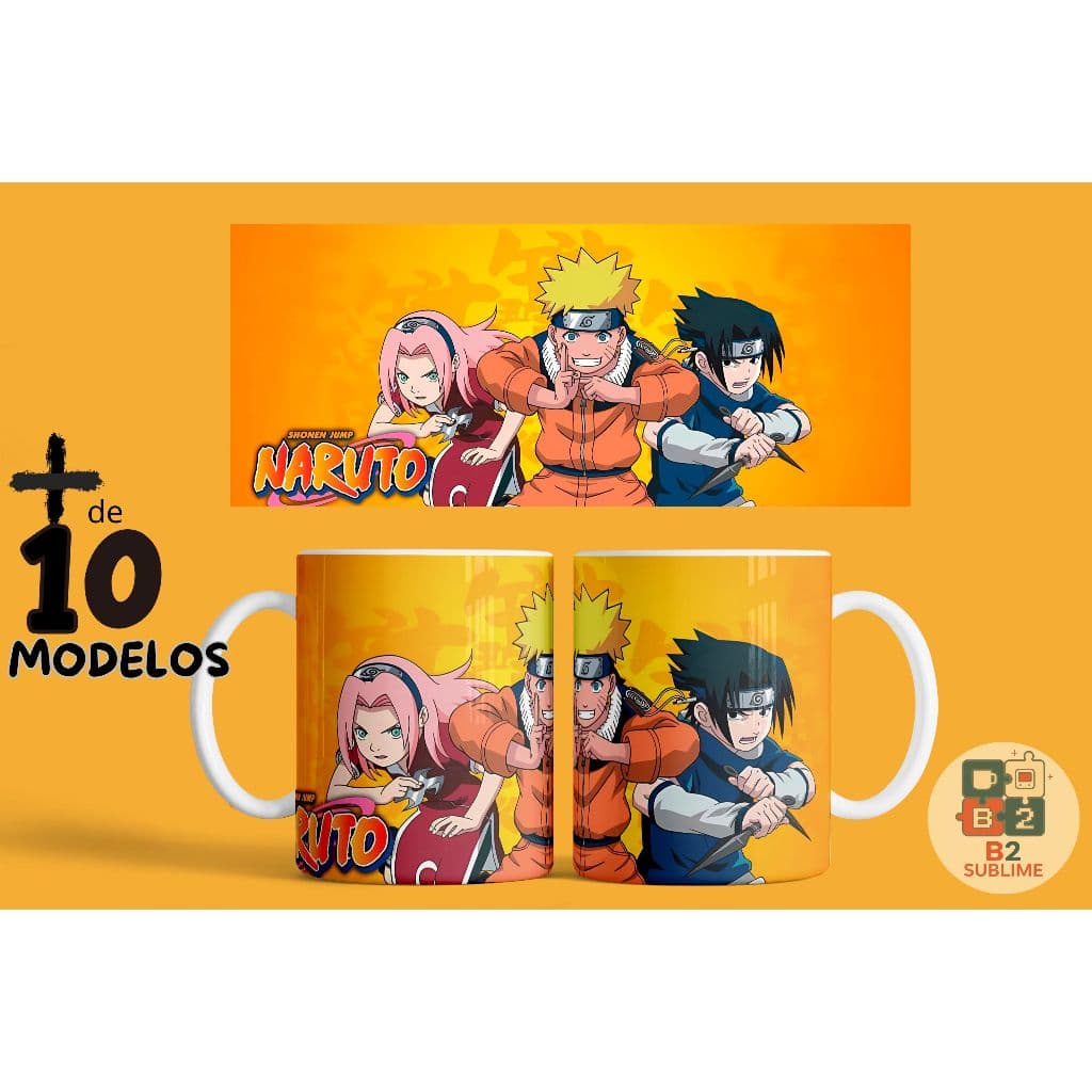 Caneca Cerâmica Premium 325ML | 1UN | Personalizado Anime Naruto – Presente, Lembrança Geek Criativo