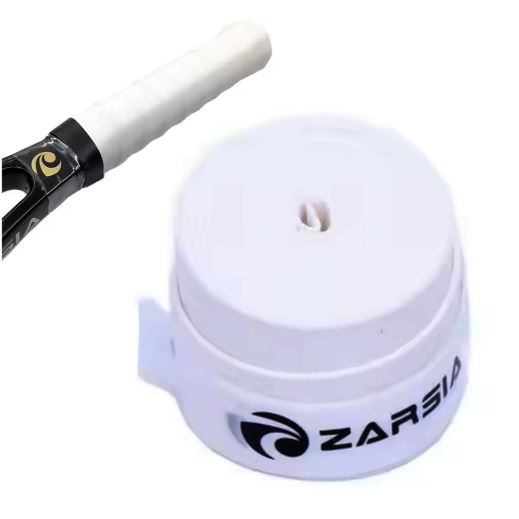 1un Overgrip Branco Para Raquete De Beach Squash Tênis Tenis Pegajoso Liso