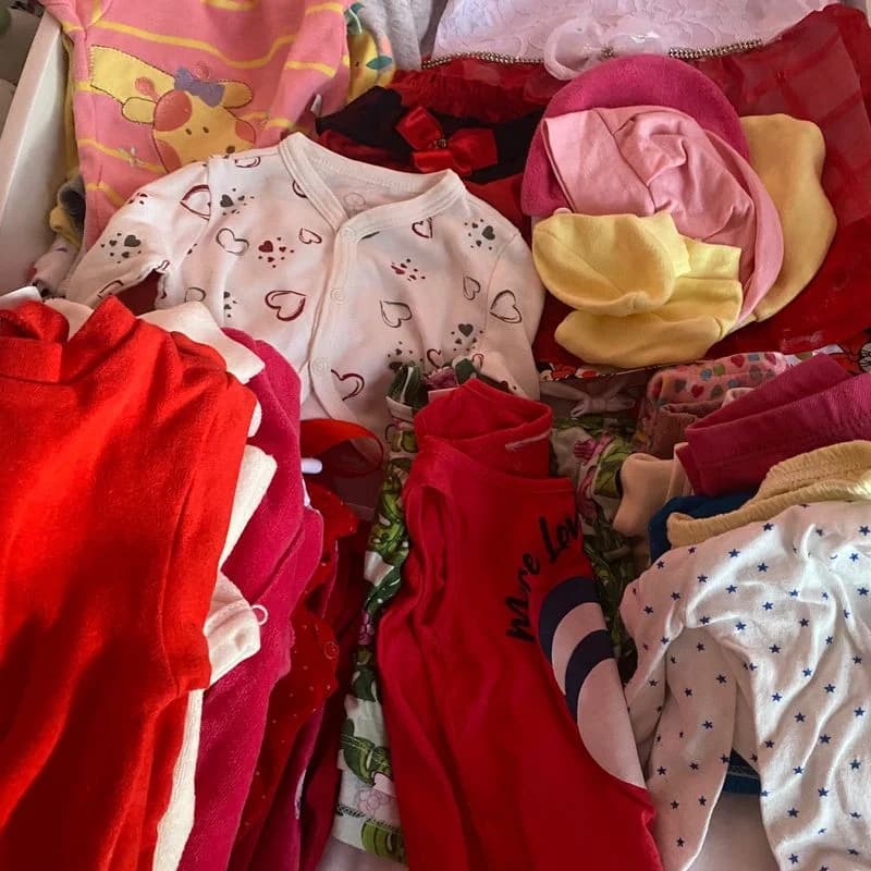 lote de 30 roupas bebê menina