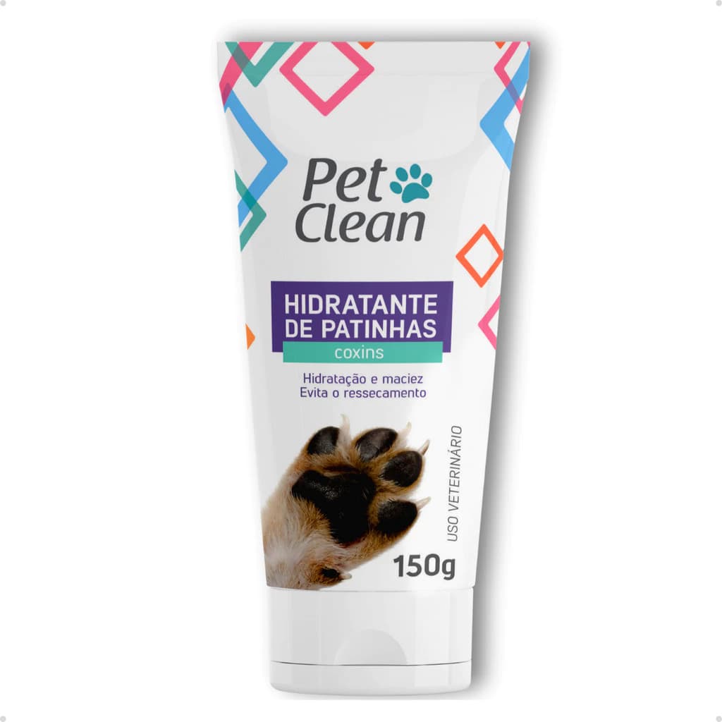 Creme Hidratante de Patas Patinhas Cachorro e Gato Pet Clean - 150 g