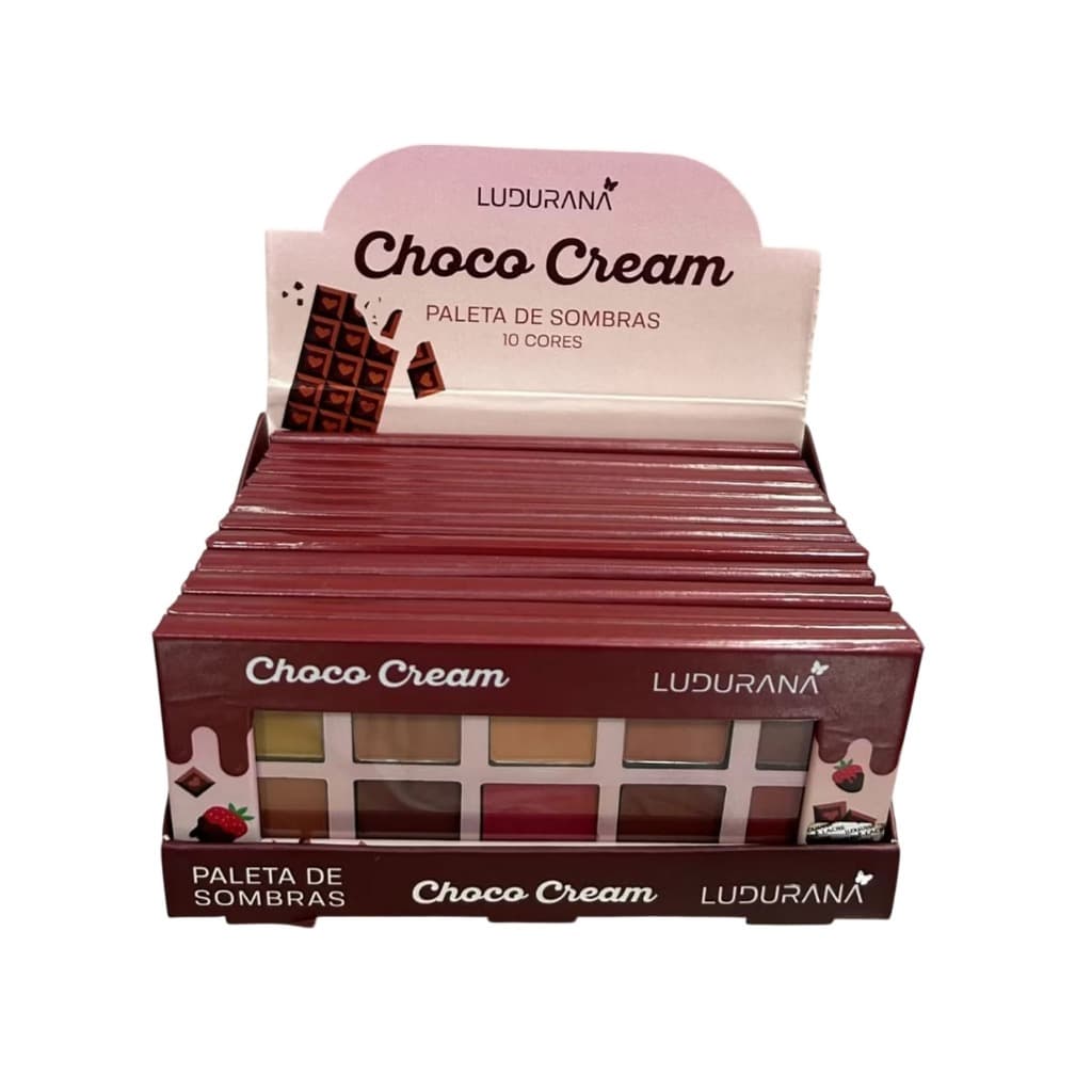 Kit Box 12 Unidades Paleta de Sombras Choco Cream Ludurana Lançamento