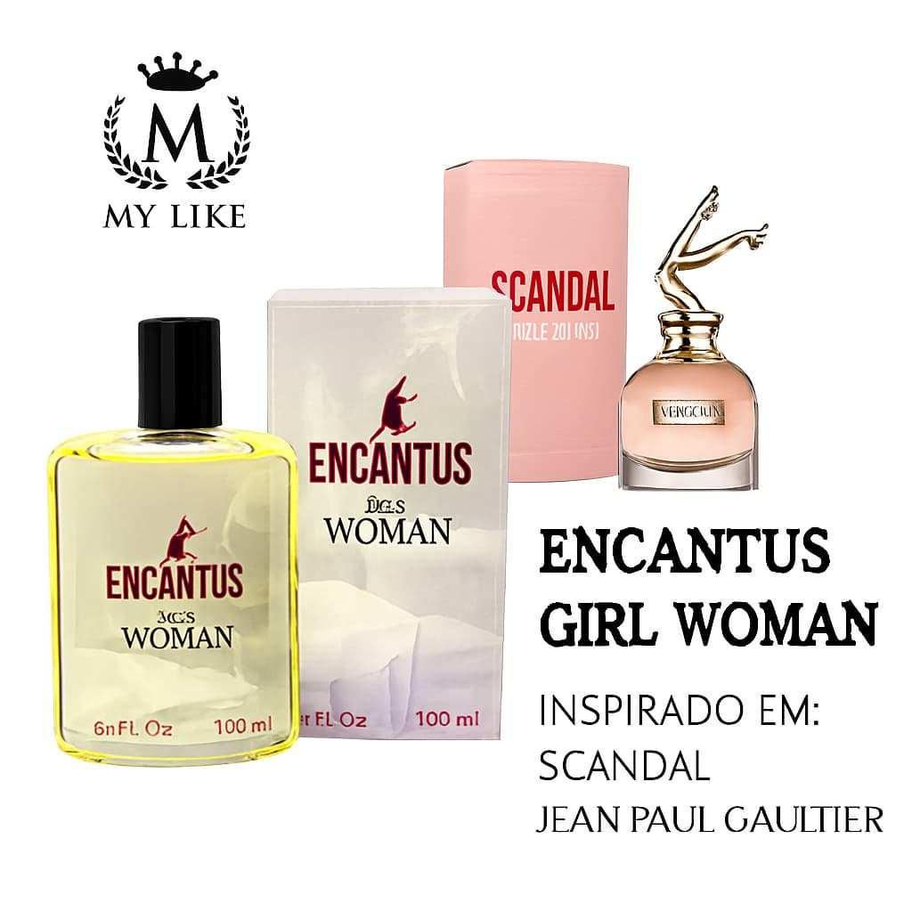 Perfume Encantus Girl Woman 100ml Feminino Inspirado Fixação Prolongada Perfume Doce My Like - ENVIO IMEDIATO