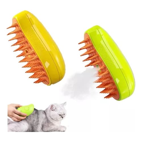 Kit 2 Escovas A Vapor 3 Em 1 Para Cães E Gatos De Estimação Remoção De Pêlos