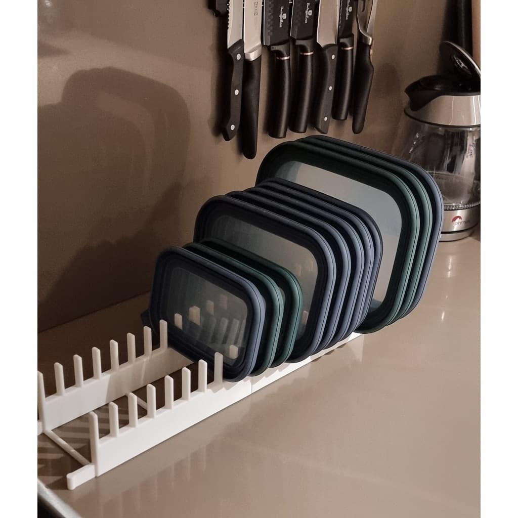 Organizador de Tampas de Pote - MAIS Resistente com 9 Divisórias
