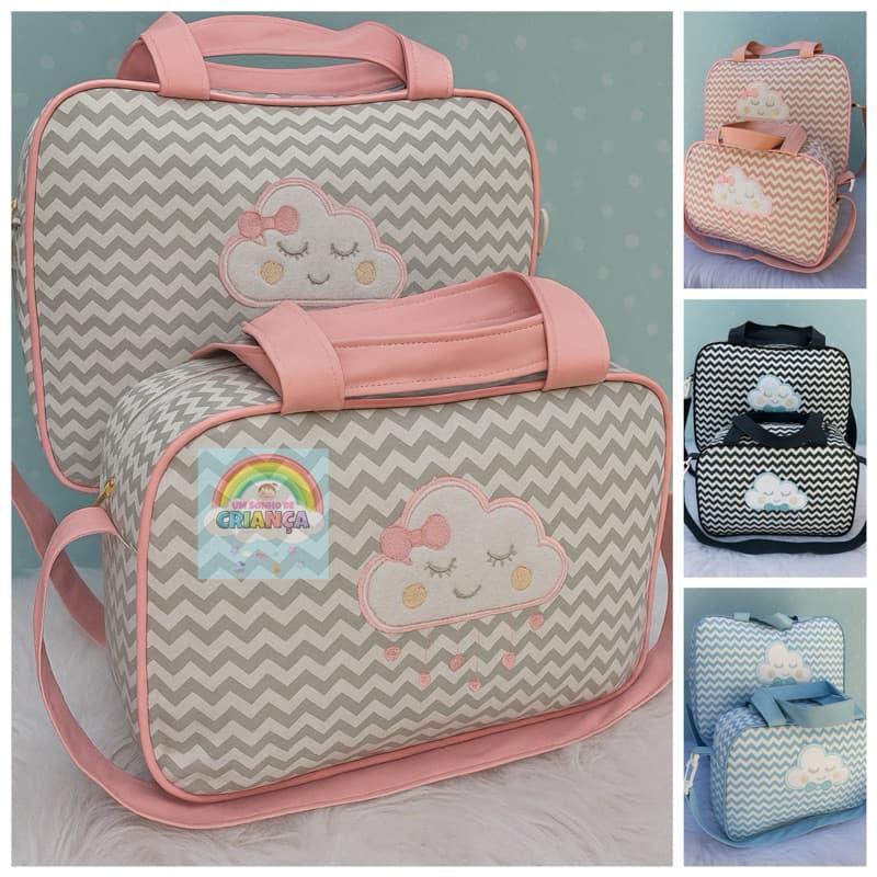 Kit Bolsa Saida Maternidade Menina Menino Promoção