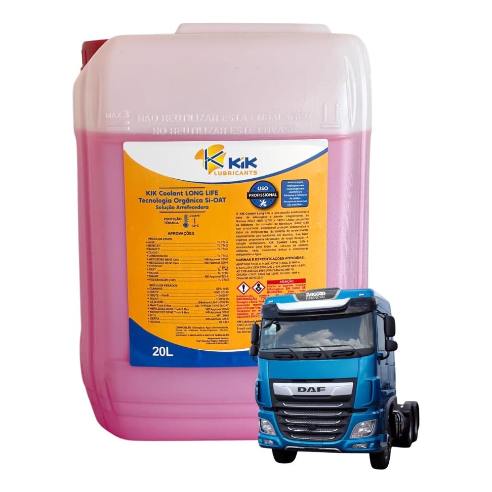 Aditivo de Arrefecimento de Radiador Caminhão Linha DAF Diesel 20L