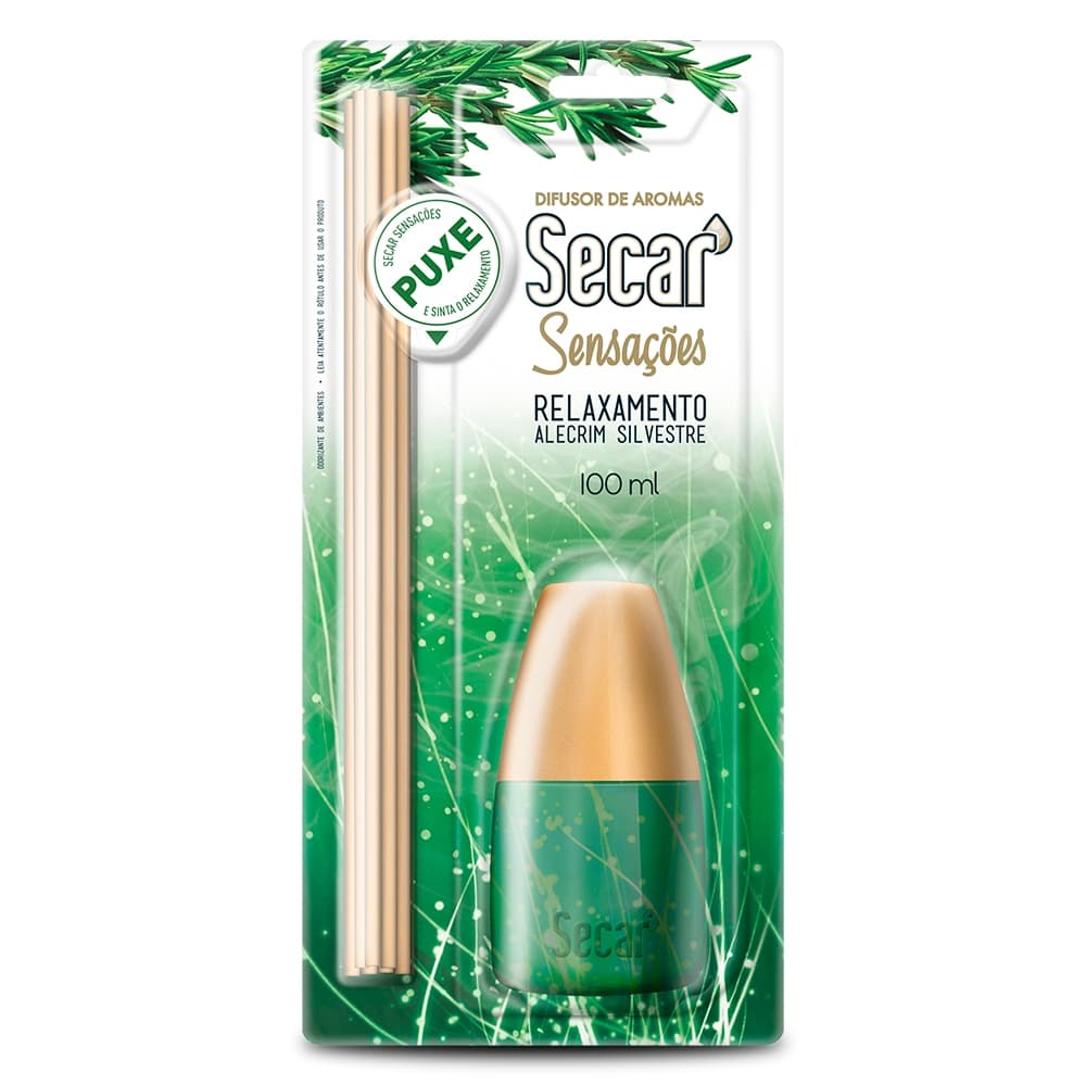 Difusor de Ambiente -  aromas secar relaxamento alecrim silvestre 100ml - Aromatizador