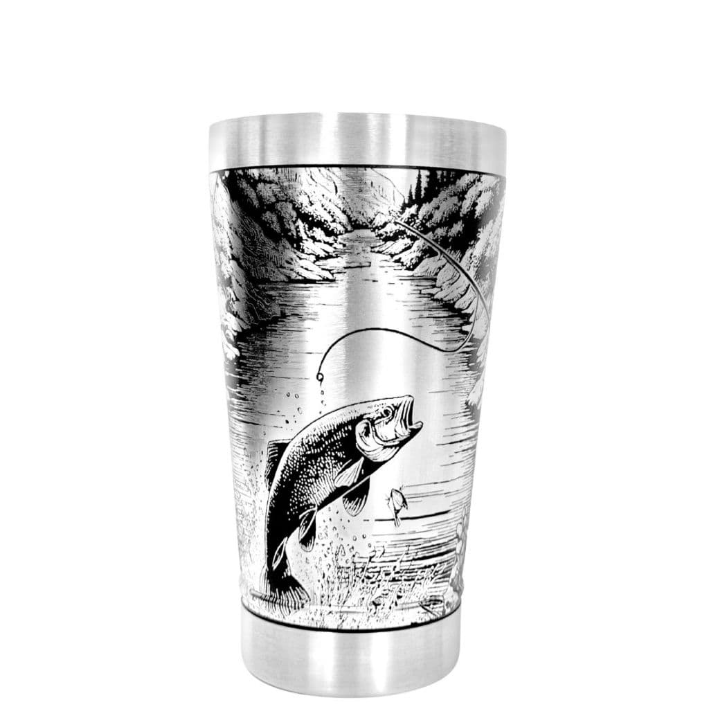 Copo Térmico Personalizado Pescaria 473ml Gravação a Laser Presente Perfeito Para Pescador