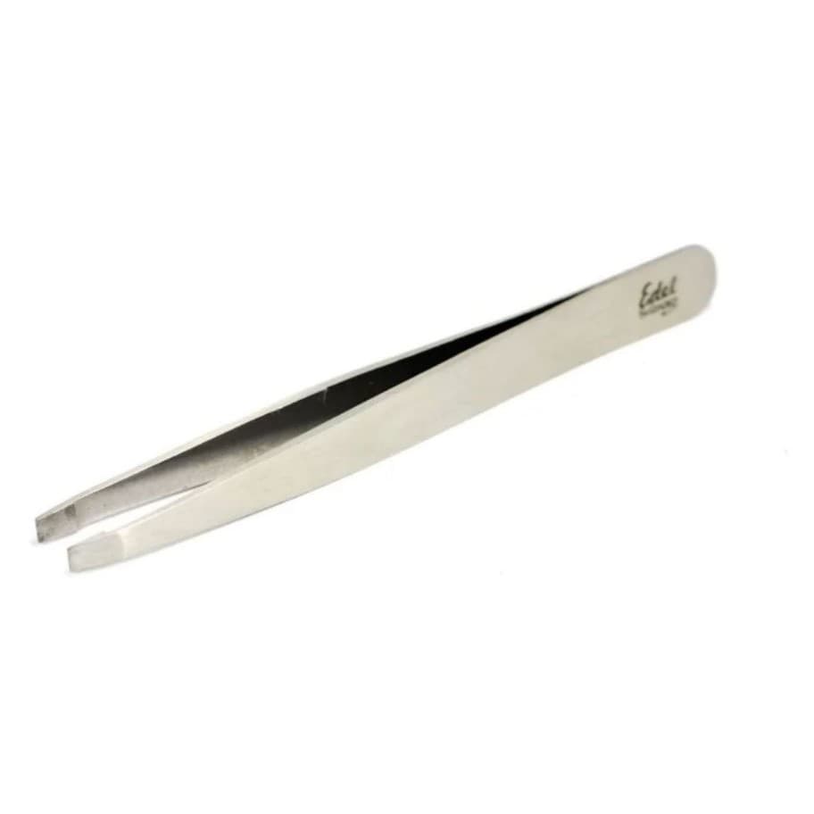 Pinça para Sobrancelhas Ponta Reta em Aço Inox Profissional Edel Solingen Modelo 2264.504