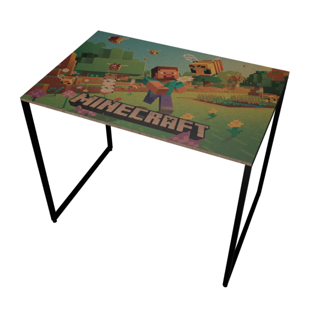 Mesa Escrivaninha Computador Gamer MDF Moderna Home Office Quarto Estudo Notebook Minecraft