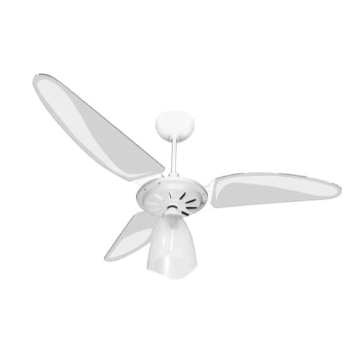 Ventilador Laura Branco Transparente Resistente à Maresia 220V