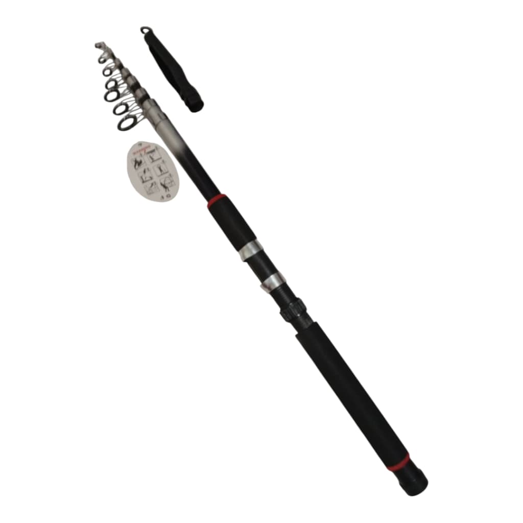 Vara Especial de pesca praia Mix De Carbono 3.60m/4.50m P/ 30KG - Retrátil para fácil transporte
