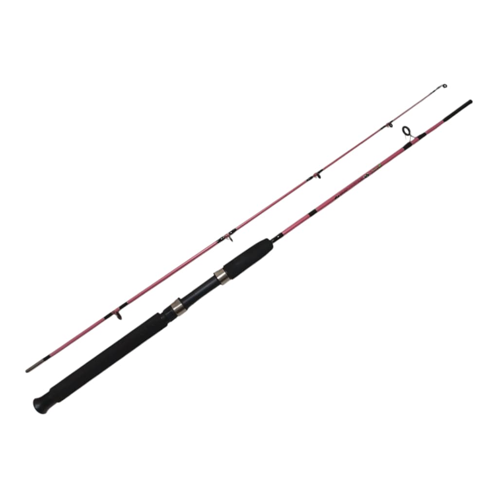 Vara De Pesca Fibra de vidro Para Molinete Especial para Mulheres Rosa Com detalhes No Blank 1.80m