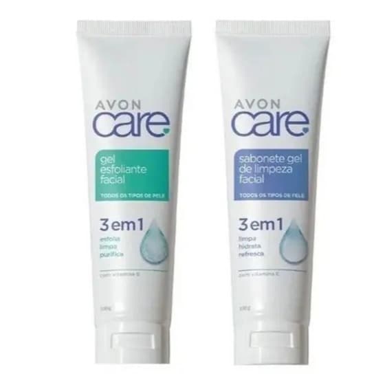 Sabonete Facial com Vitamina E Avon Care | Gel de Limpeza | Gel Esfoliante
