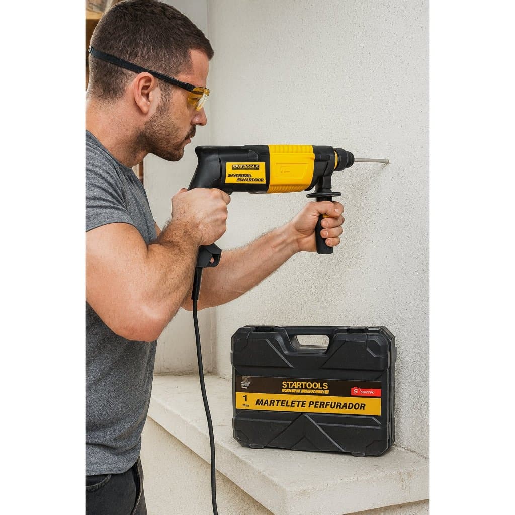 Martelete Perfurador Profissional 127V 600W com Maleta – Potente, Durável e Fácil de Usar