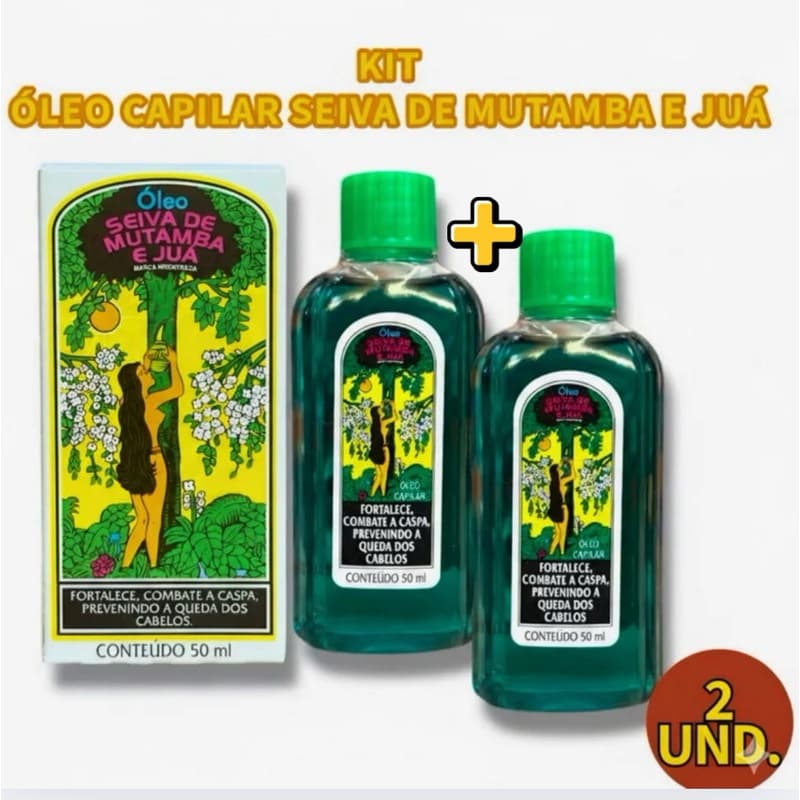 Óleo Seiva de Mutamba e Juá - Kit com 2